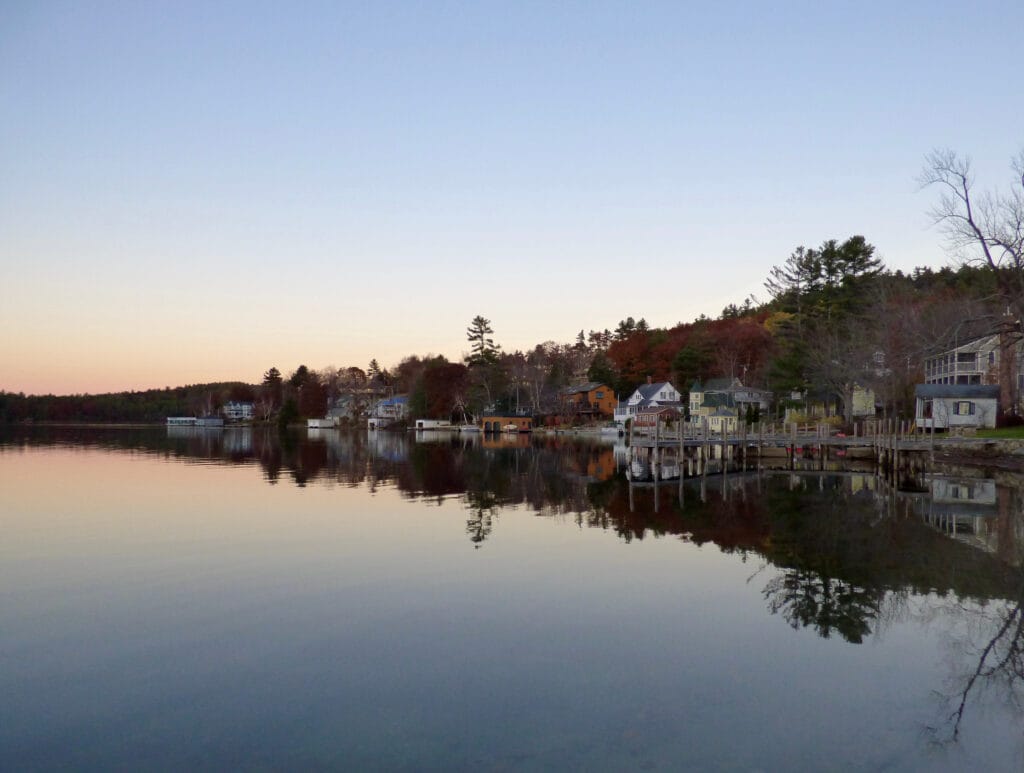 Lake Sunapee Harbor in New Hampshire