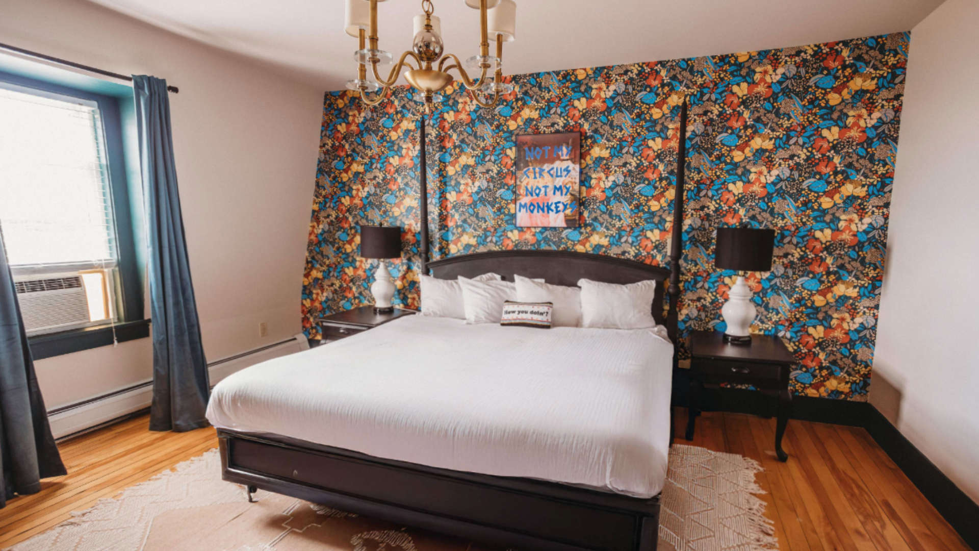 family hotel room in lenox ma with king bed and twin beds